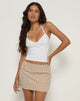 Immagine di Solla Mini Gonna in Marrone Check