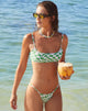 Immagine di Elvina Bikini Top in Square Flag Verde