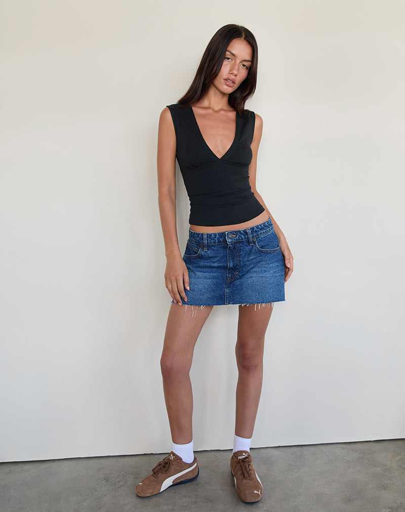 Immagine di Emberly Plunge Top in nero