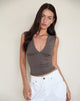 Immagine di Emberly Plunge Top in Peppercorn