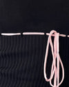Nero con rilegatura rosa
