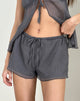 Immagine di Elletra Short in chiffon stropicciato grigio