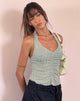 immagine di Enzley Knit Halterneck Top in Salvia