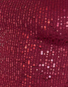 Rosso paillette garzato