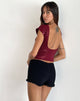 Immagine di Erika Top con schienale basso in paillettes rosse