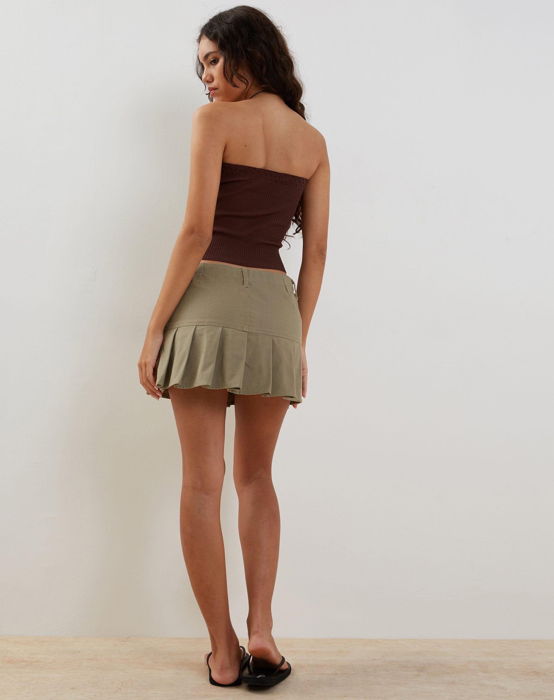 Immagine di Erin Top a tubo in maglia Cioccolato amaro