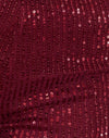 Mini drappeggio di paillettes marrone