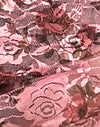 Fiore floreale in pizzo rosa