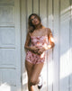 Immagine di Erna Shorts in pizzo rosa floreale Bloom