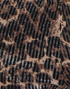 Leopardo con paillettes marrone