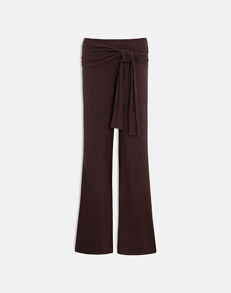 Immagine dei pantaloni Esata Wrap in cioccolato amaro