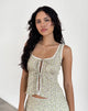 Immagine di Esau Tie Front Top in Parma Violet