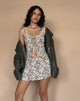 Immagine di Esau Tie Front Top in Vintage Bloom Avorio