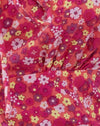 Rosa floreale ditsy