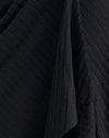 Maglia diagonale velata nera