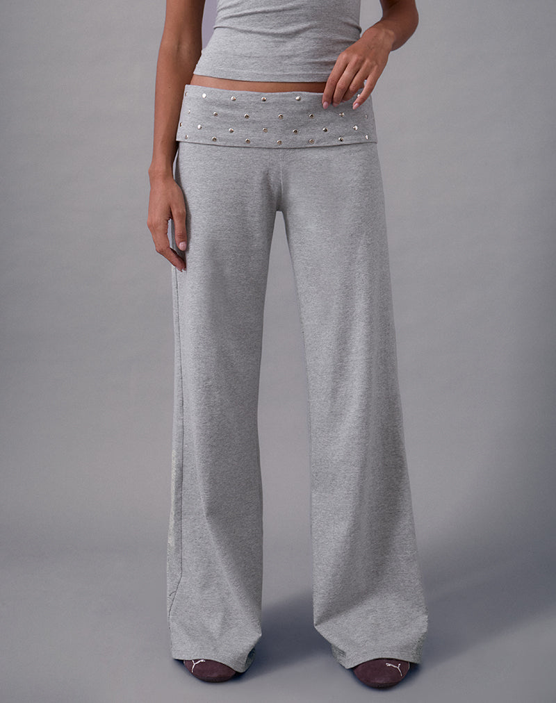 Immagine di Nevivi Foldover Trousers in Studded Grey Marl