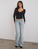 Immagine di Extra Low Rise Flare in Breeze Blue Wash