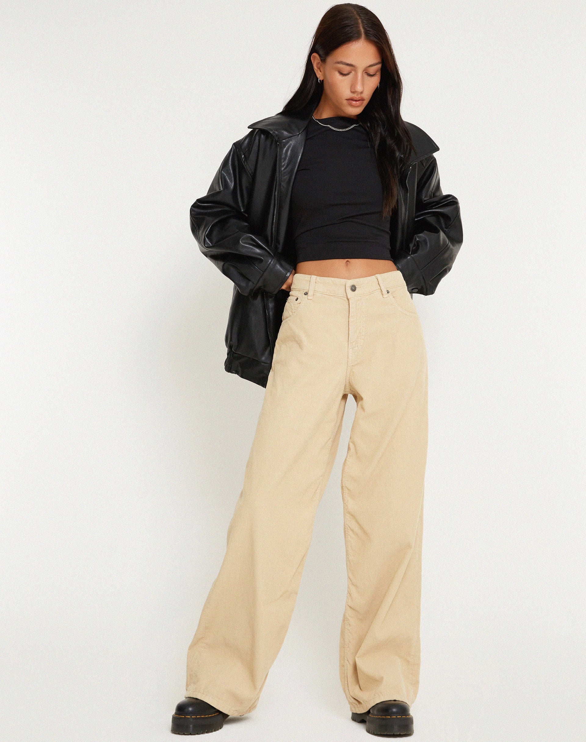 Immagine dei jeans Roomy Extra Wide in corda Light Tan
