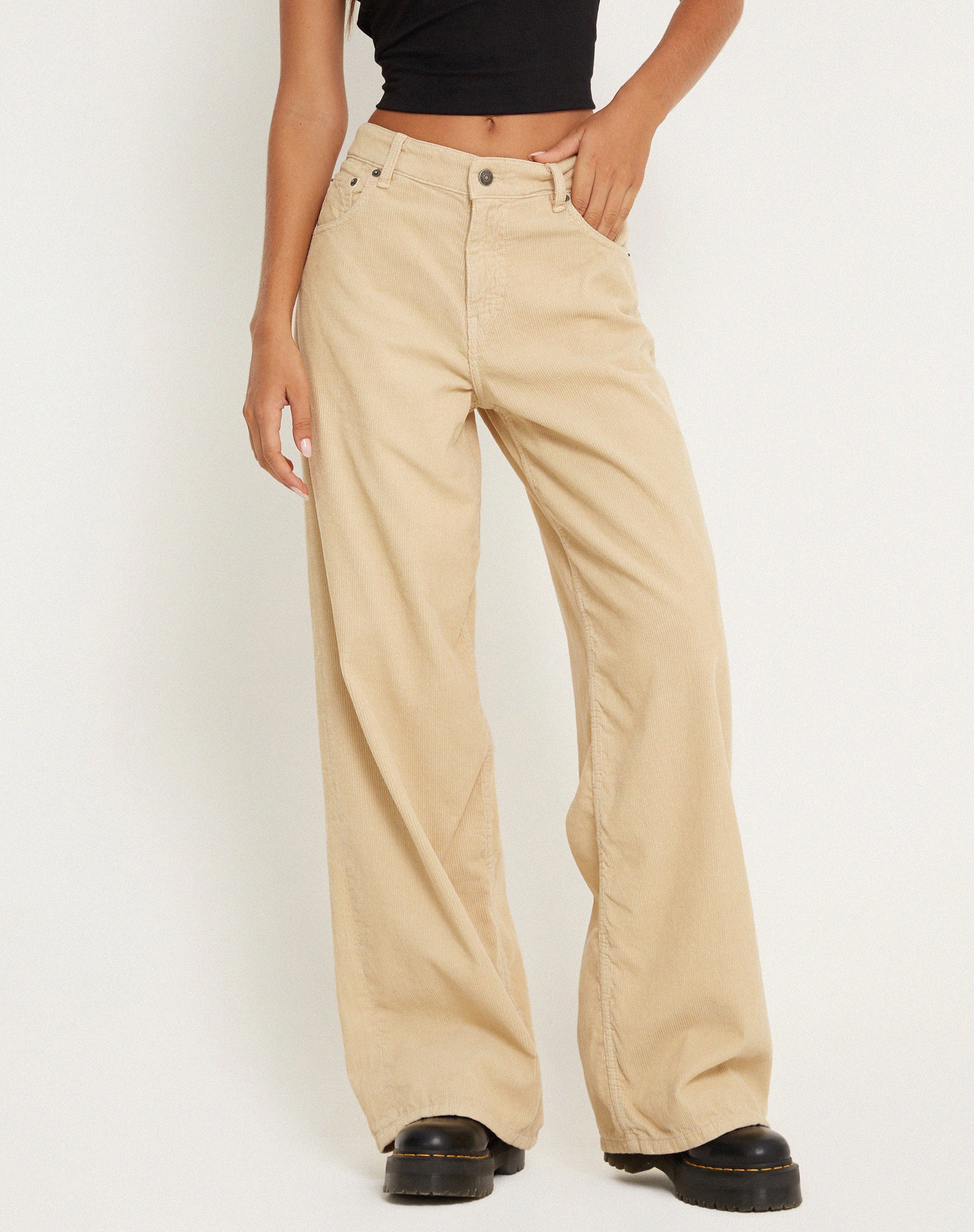 Immagine dei jeans Roomy Extra Wide in corda Light Tan