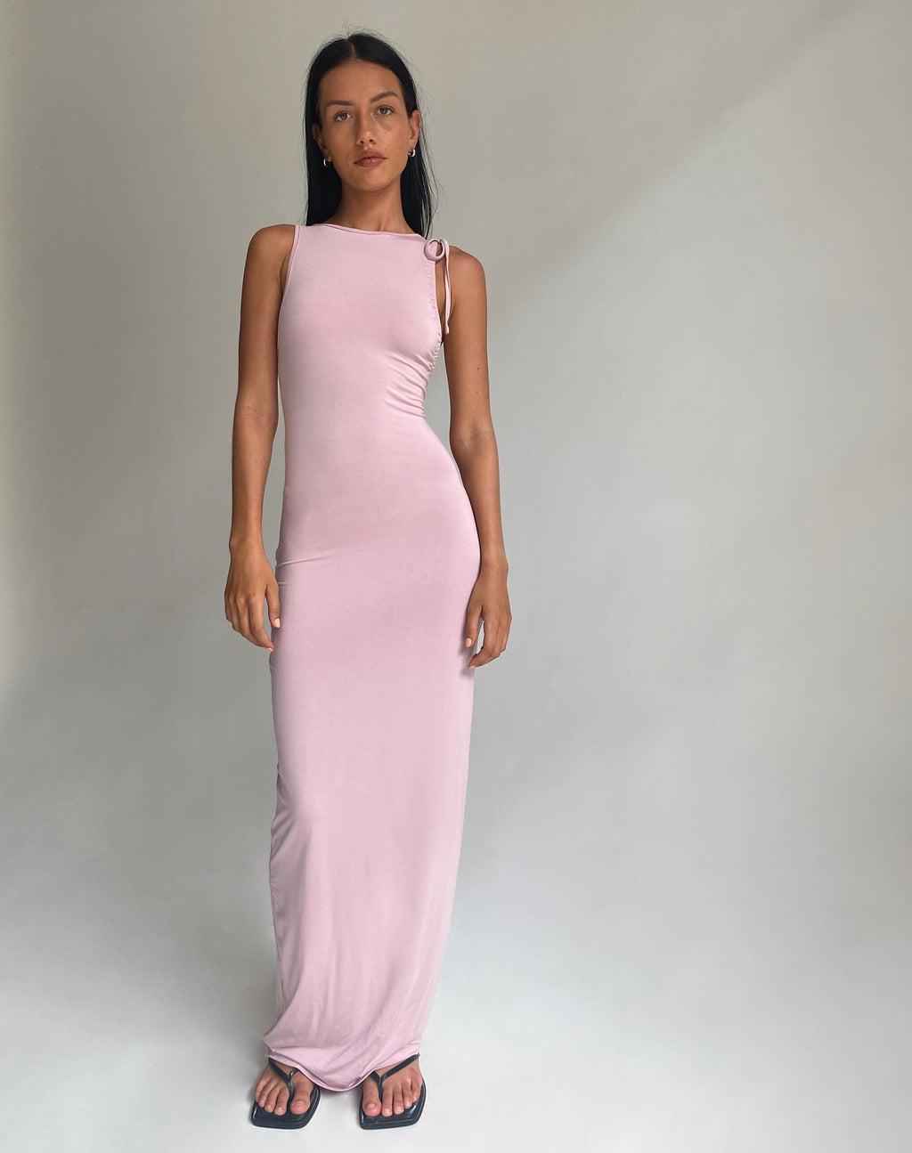 Maxi abito Elinor in rosa baby