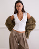 Immagine di Emberly Plunge Top in bianco