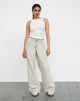 Immagine di Roomy Jeans extra larghi a vita bassa in blu artico