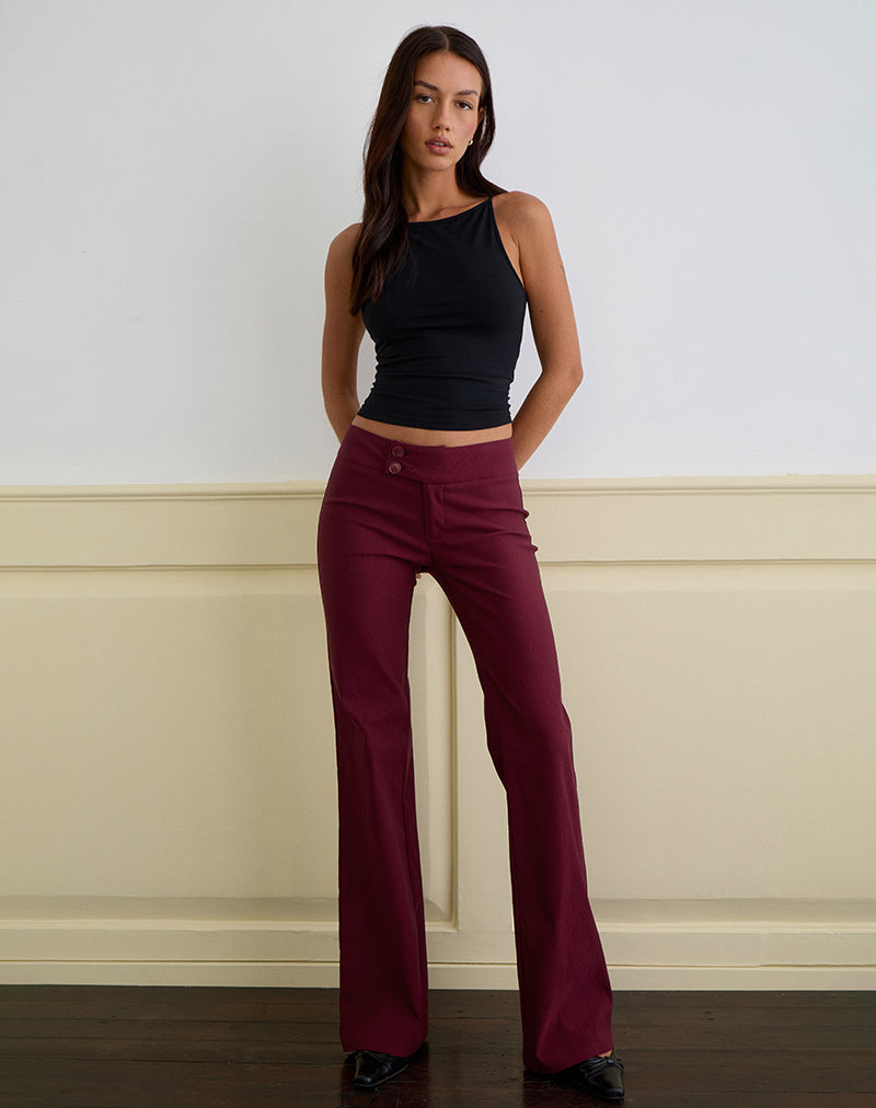 Immagine di Falita Pantaloni in borgogna sartoriale