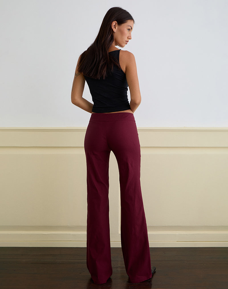 Immagine di Falita Pantaloni in borgogna sartoriale