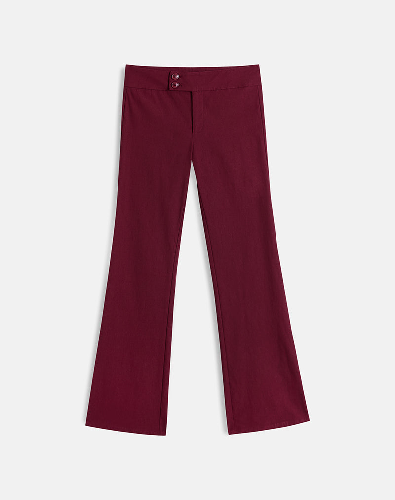 Immagine di Falita Pantaloni in borgogna sartoriale