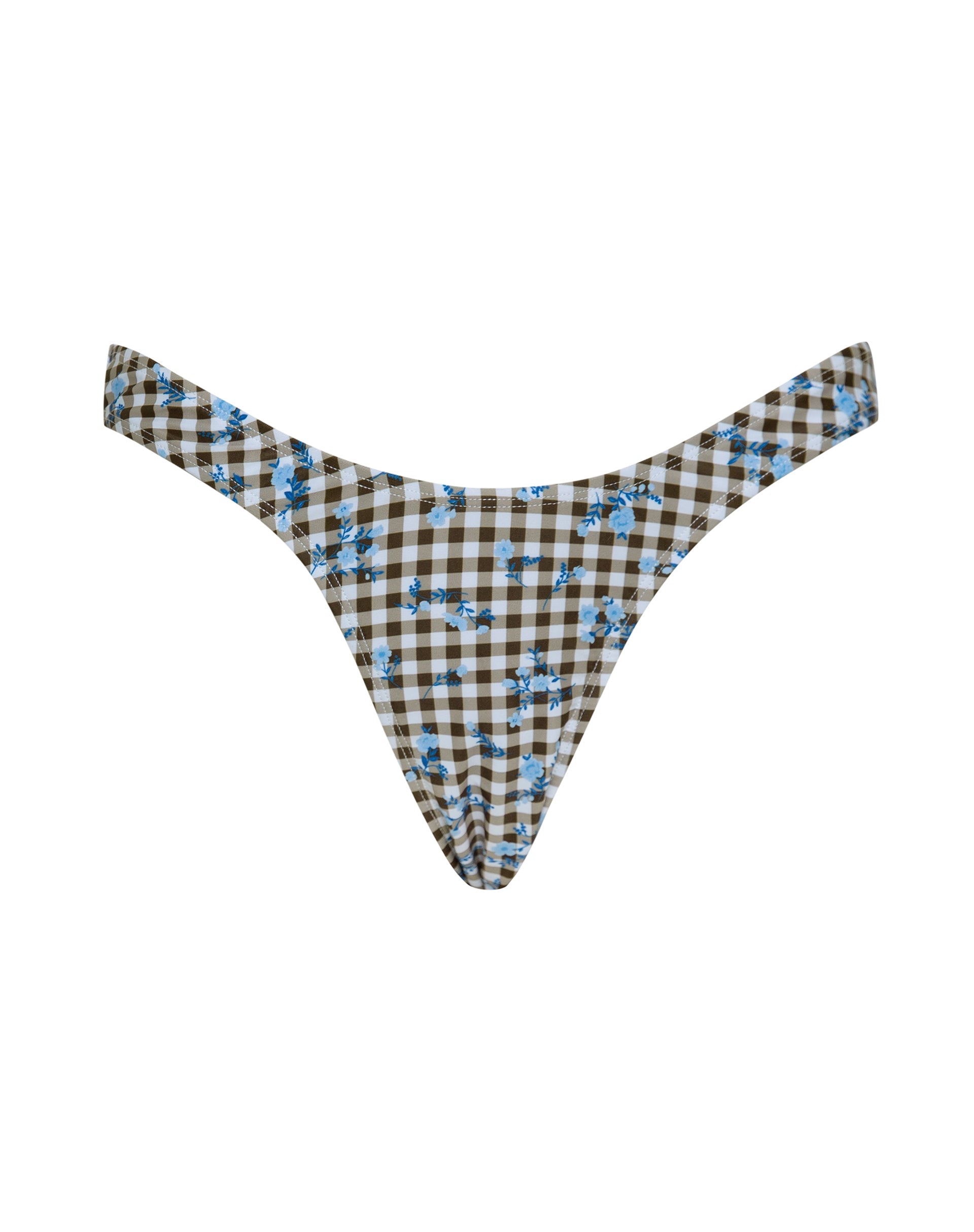 Immagine di Farida Bikini Bottom in Floral Gingham Brown