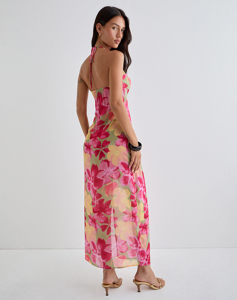 Immagine di Fasha Maxi Dress in audace multicolore floreale