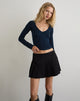 Immagine di Faye - Top a maniche lunghe in blu scuro