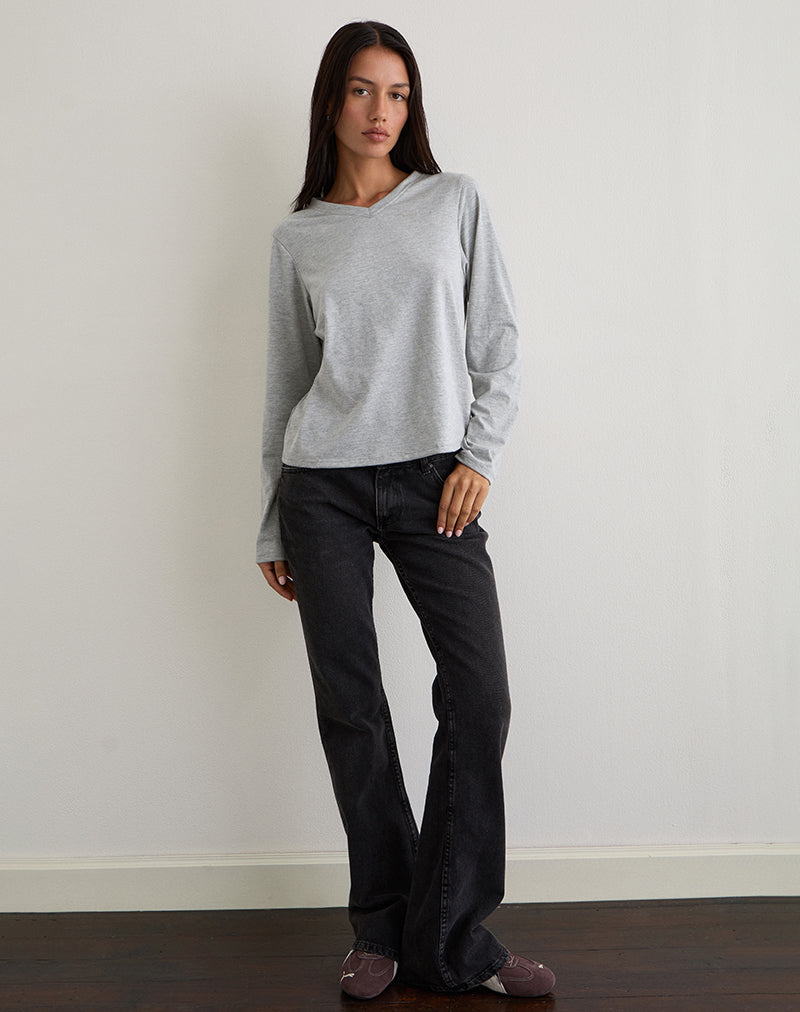 Immagine di Feman Top in Jersey Grigio Marl