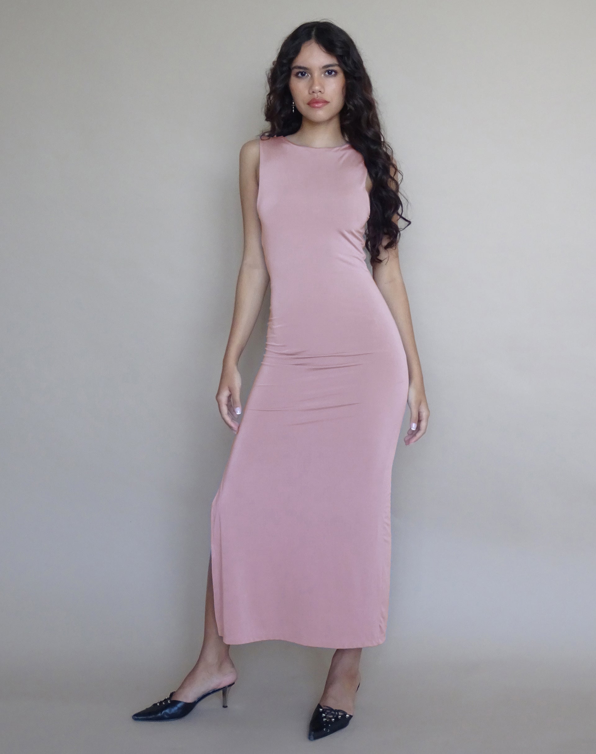 Immagine di Flo Maxi Dress in Slinky Light Mauve