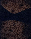 Fiore astratto nero a fiocco