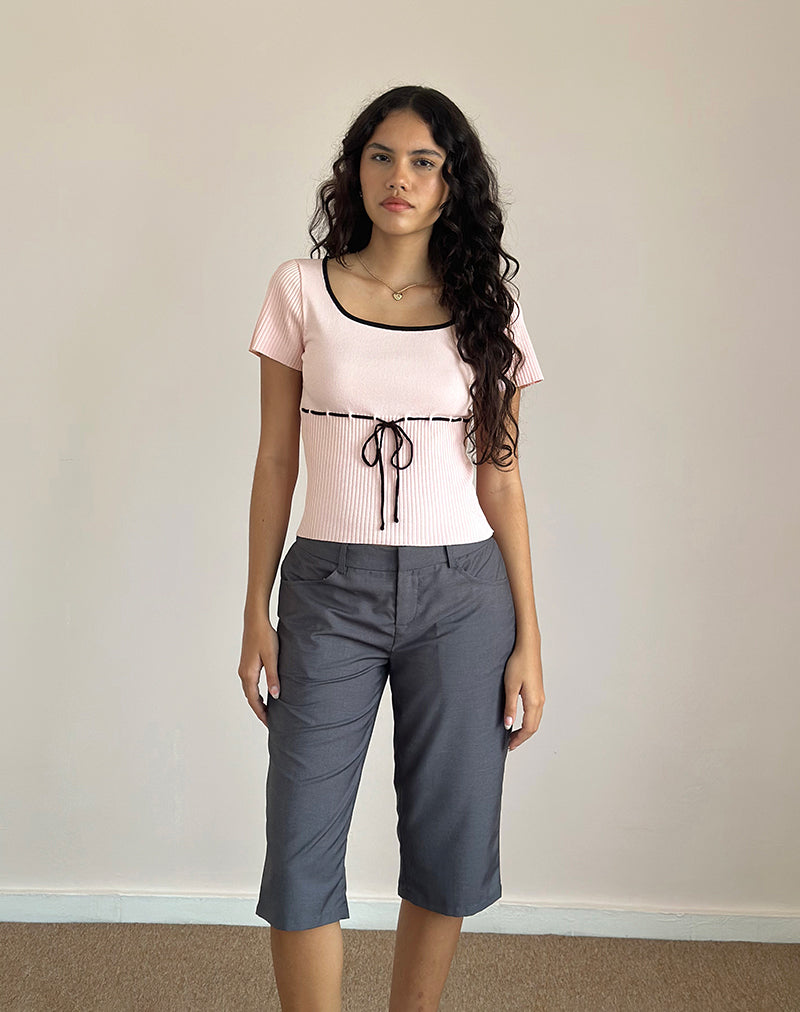 Immagine di Frauke Top in rosa blush e nero