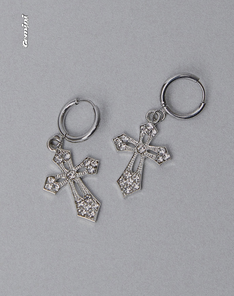 Orecchini a croce Gaia di Gemini Jewels