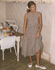 Immagine di Galuh Smock Dress in Mini Brown Gingham