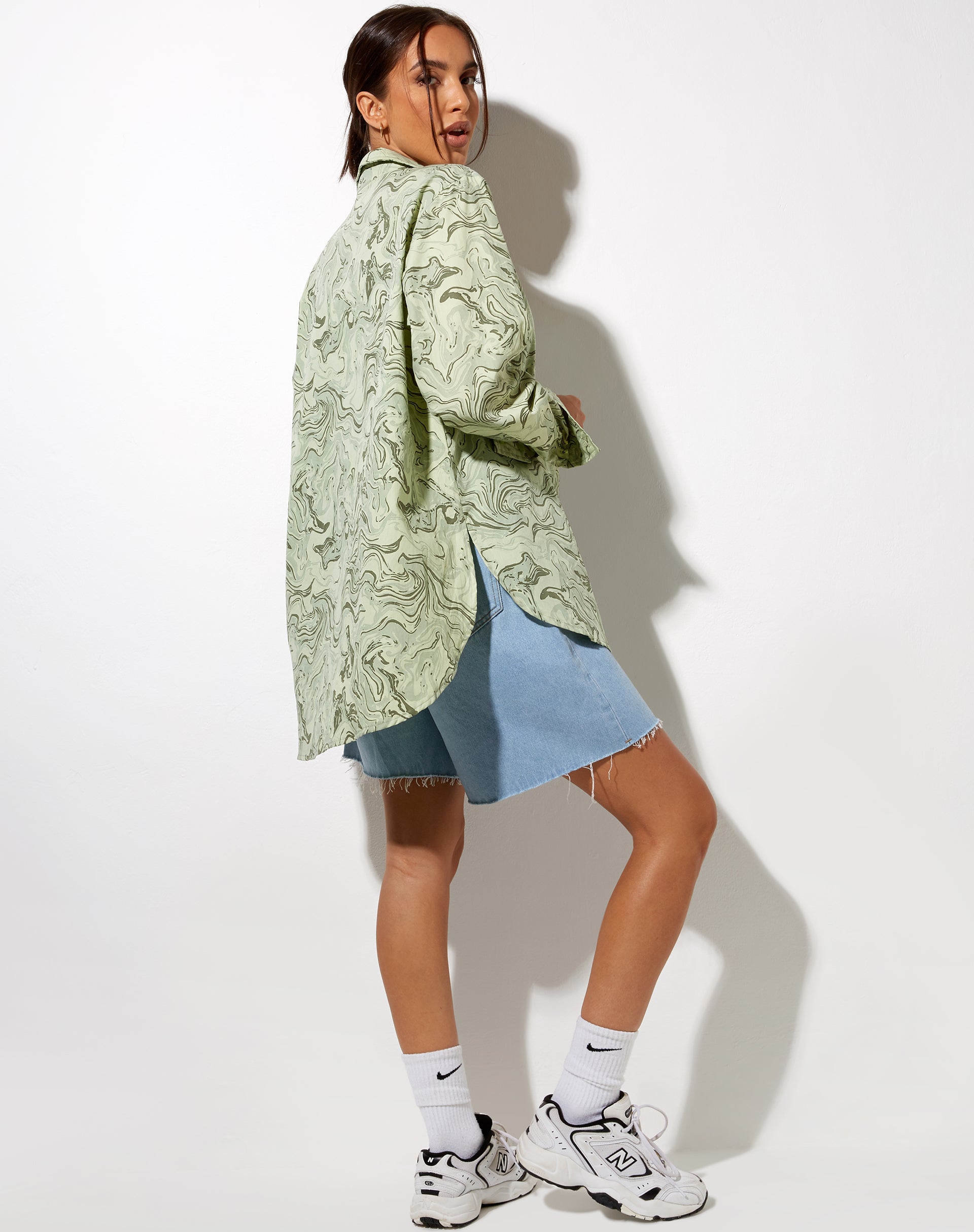 Immagine di Gane Shirt in Marble Green