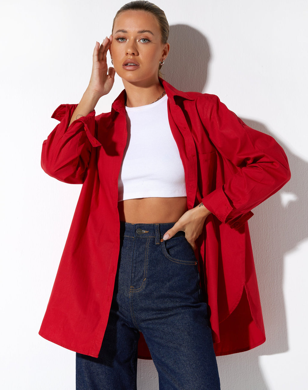 Camicia Gane in rosso corsa