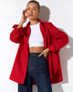 immagine della camicia Gane in rosso corsa