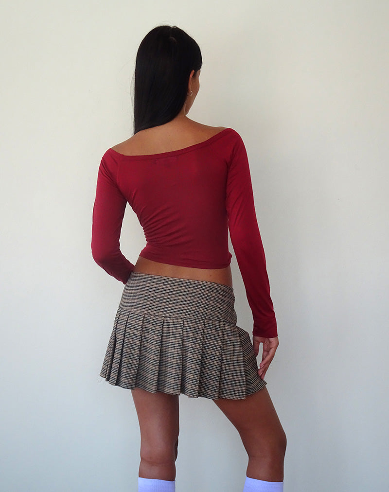 Immagine di Gavya Top a maniche lunghe in rosso Adrenalina