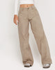 Immagine dei pantaloni larghi a vita bassa Roomy Extra Wide in Biscotti