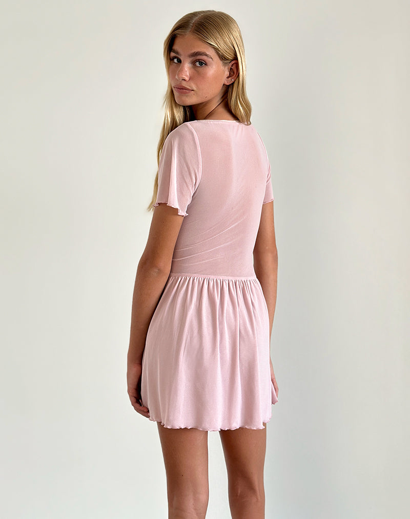 Immagine di Geni Mini Dress in Mesh Baby Pink