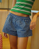 Immagine di Laboxe Short in Popeline Tartan Navy