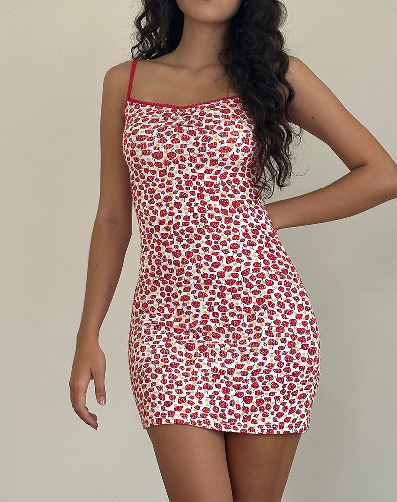 Immagine di Gracias Mini Dress in Strawberry 2023 Print