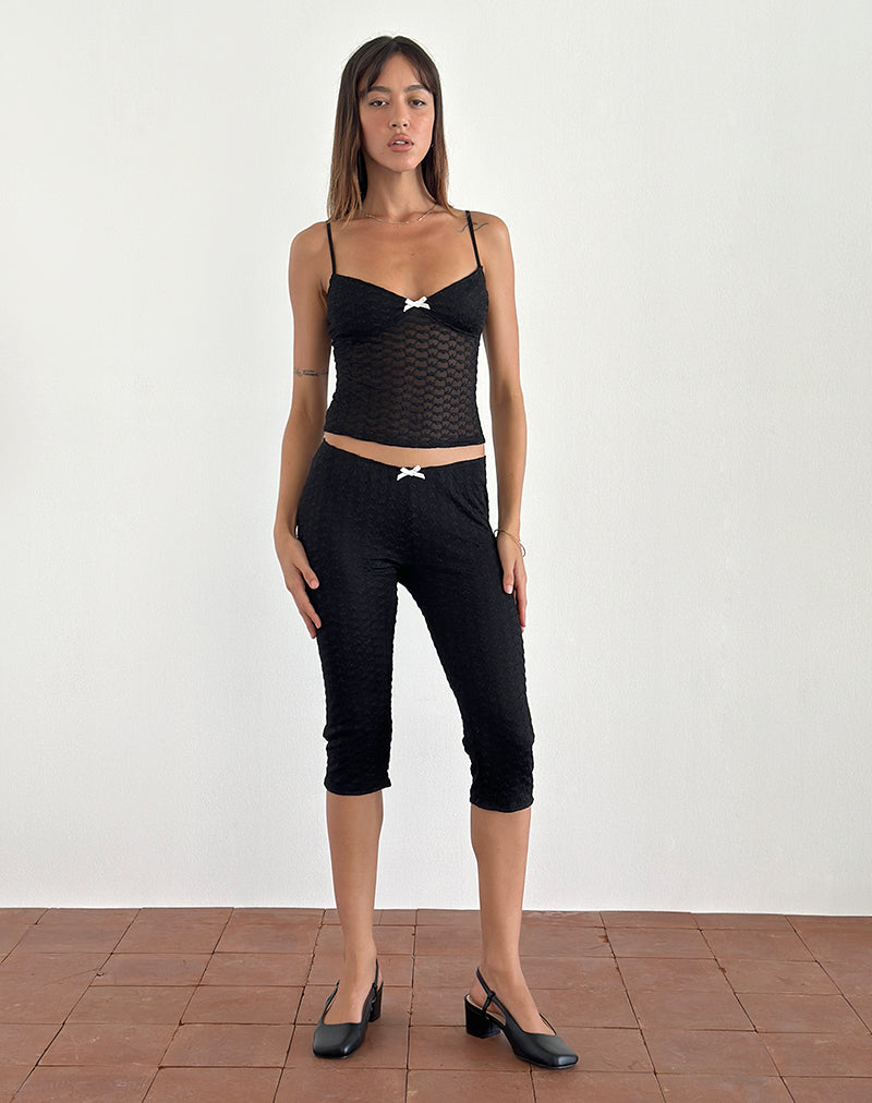 Immagine di Grafika Cami Top in pizzo cuore nero