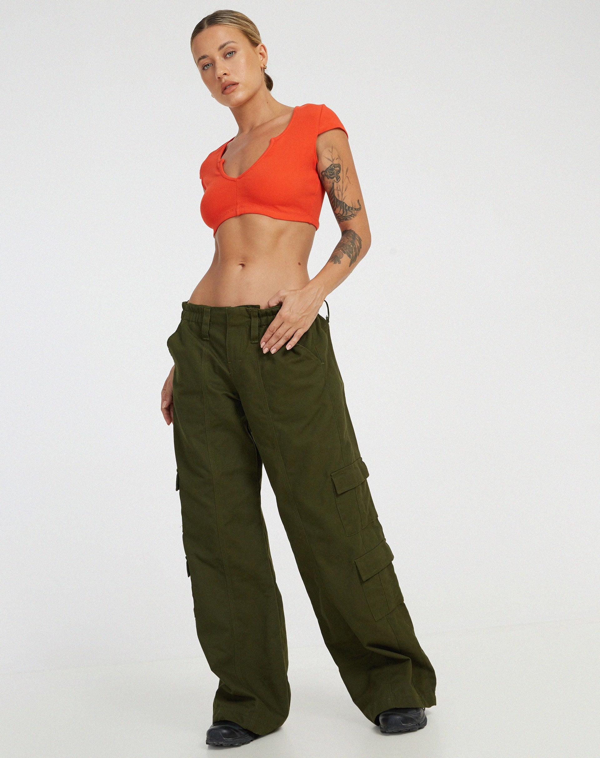 immagine di Guanna Crop Top in rosso