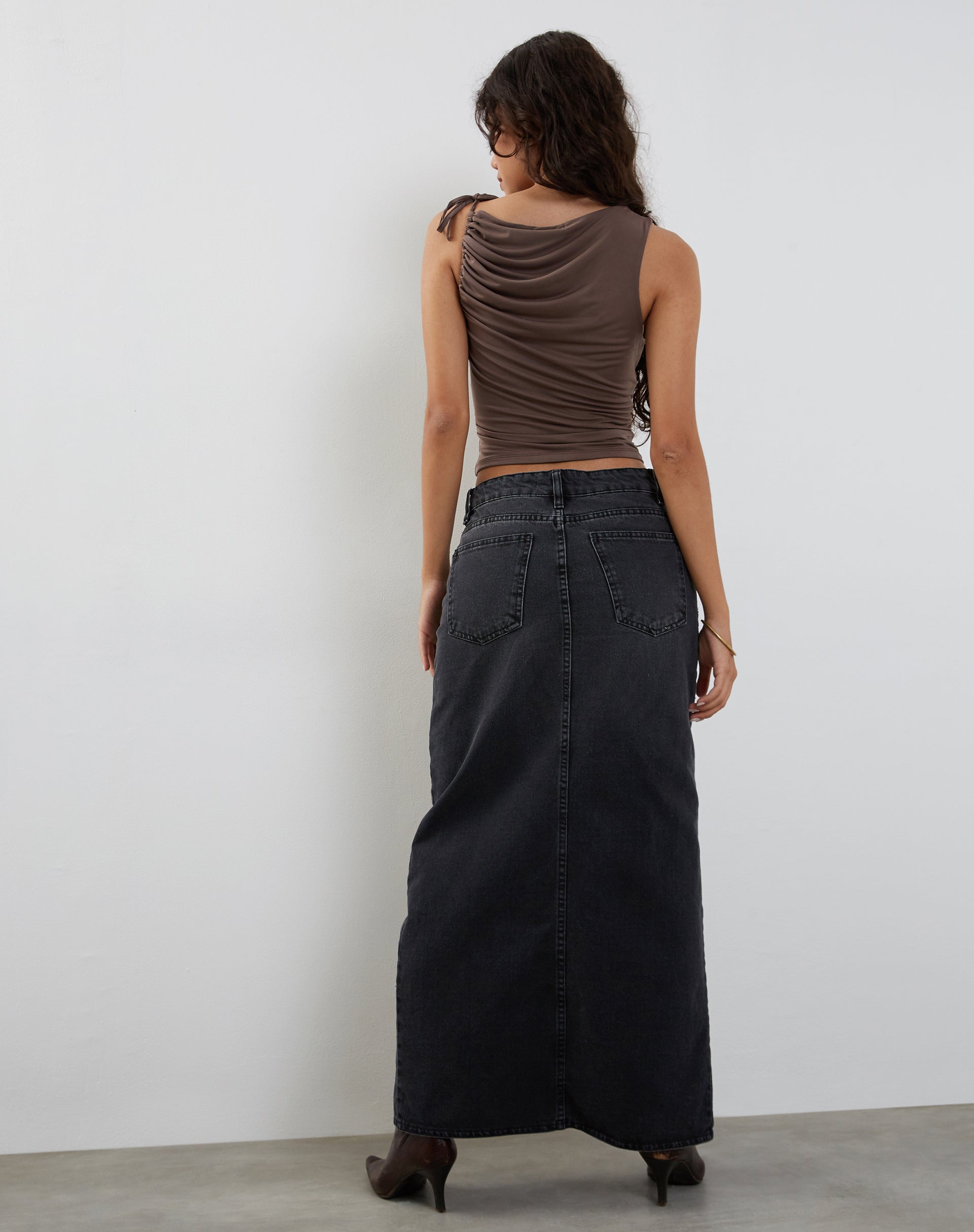 Immagine di Hagne Gilet Top in Mocca