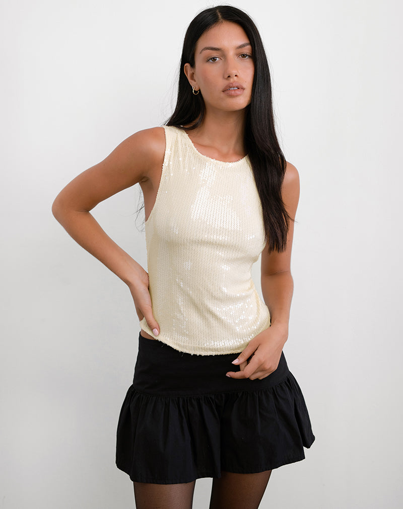 Immagine di Hala Top in disco trasparente colorato Nude